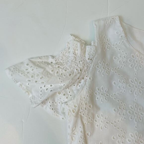 NWT Mayoral Size 18 Blanco Eyelet Dress - Picture 2 of 8